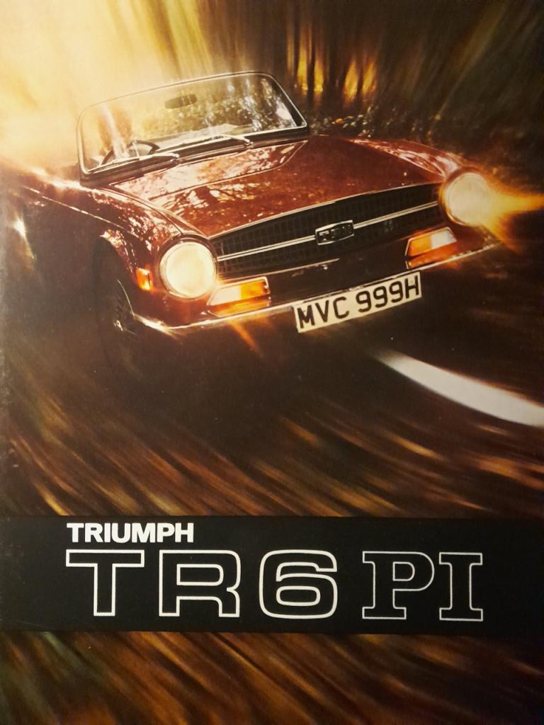 Triumph TR6 PI catalogue publicitaire anglais LesAnciennes.com