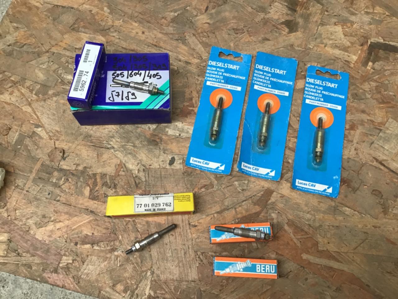 BOUGIES PRÉCHAUFFAGE PEUGEOT 504 LesAnciennes.com