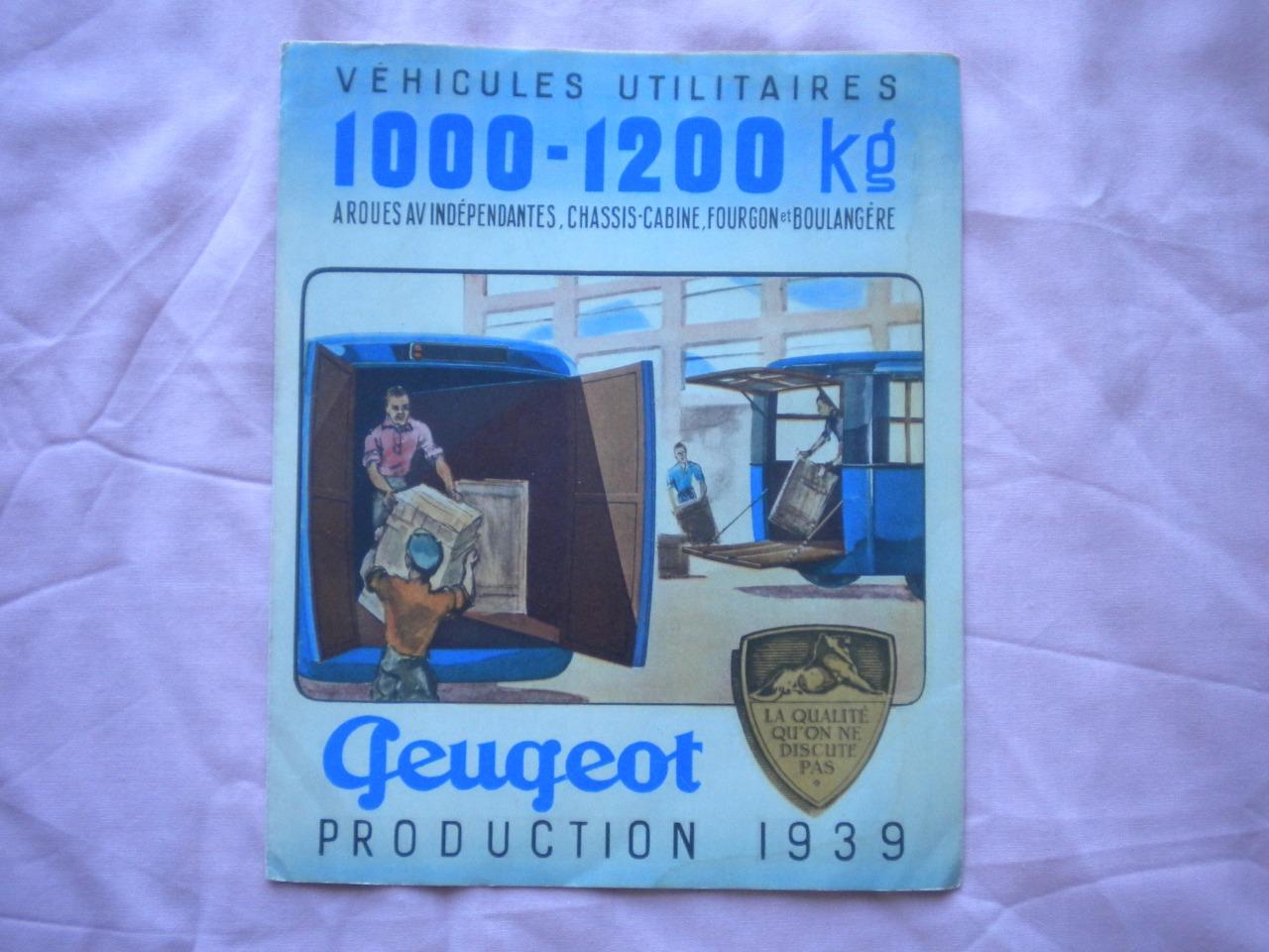 Peugeot production 1939 utilitaires fourgon LesAnciennes.com