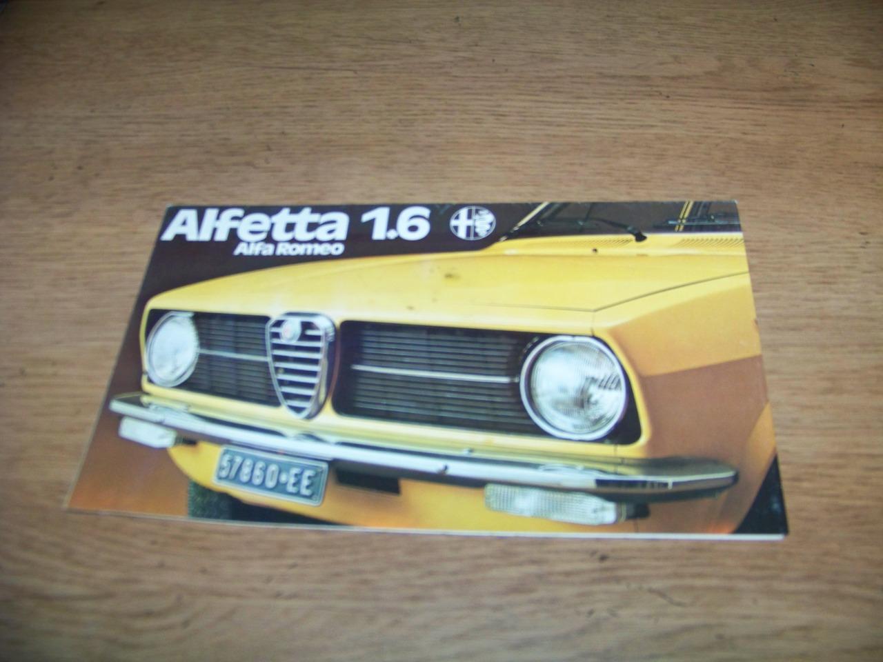 Brochure publicitaire alfetta 1,6 LesAnciennes.com