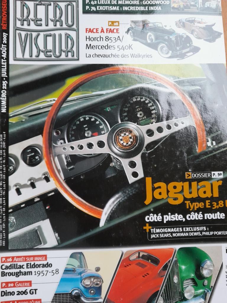 Jaguar type E dossier Retro Viseur LesAnciennes.com