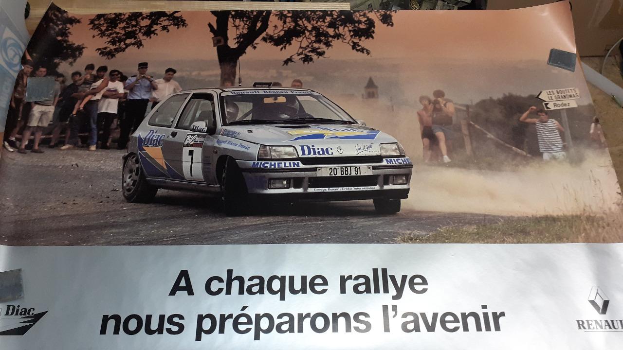 Affiche Clio Rallye Diac LesAnciennes.com