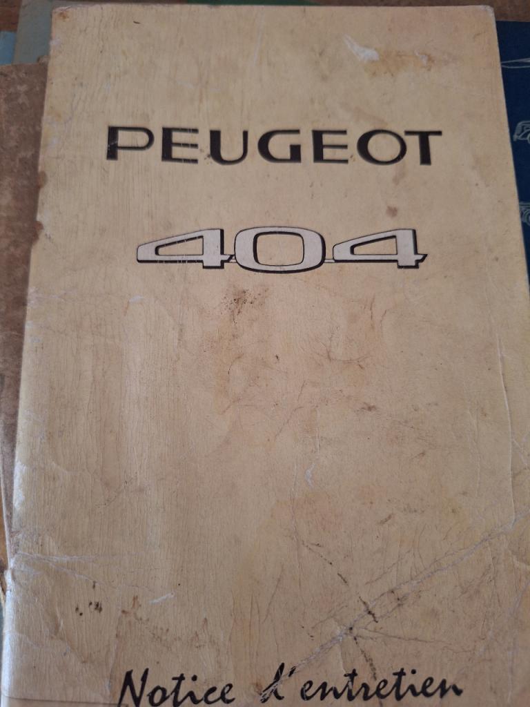 Notice entretien Peugeot 404 LesAnciennes.com