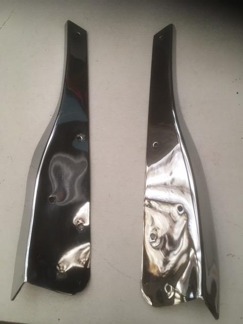 Chromes porte hauteur déflecteur VOLVO P1800 ES LesAnciennes.com