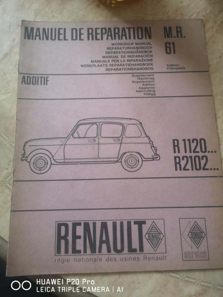 Manuel de réparation renault 4 de 1965 LesAnciennes.com