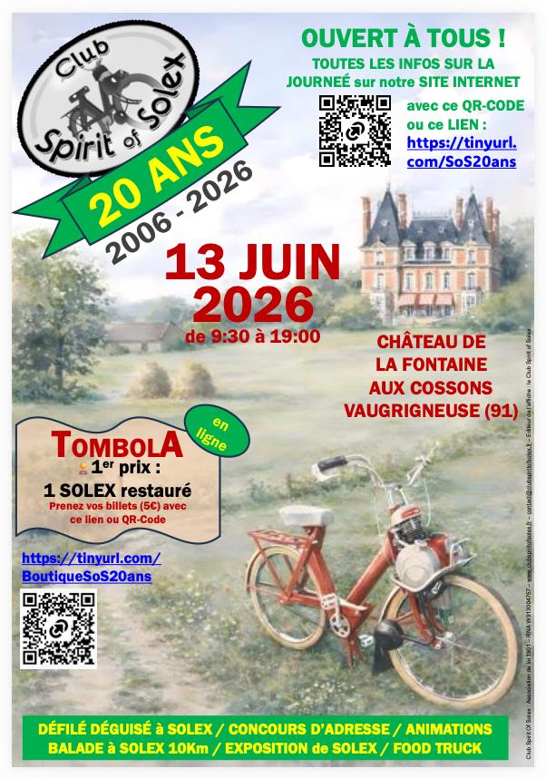 20 ANS du CLUB SPIRIT OF SOLEX LesAnciennes.com