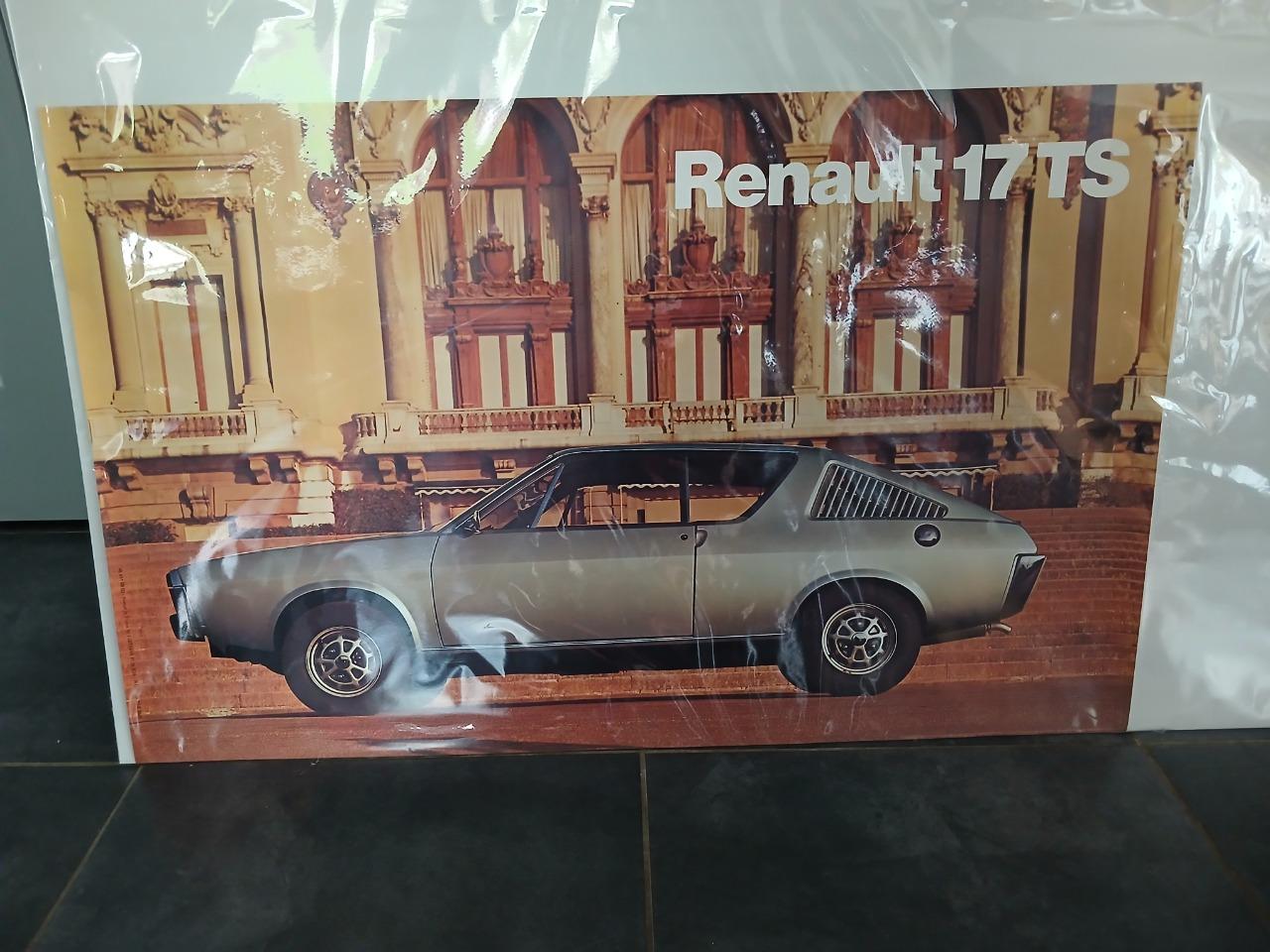 Affiche RENAULT 17 (R17) TS série 1 LesAnciennes.com