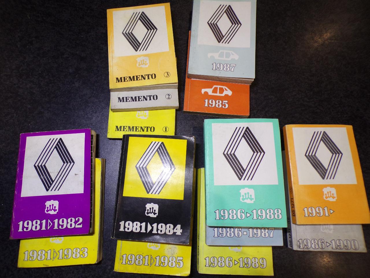 Anciens mémentos Renault 1981 à 1991 LesAnciennes.com