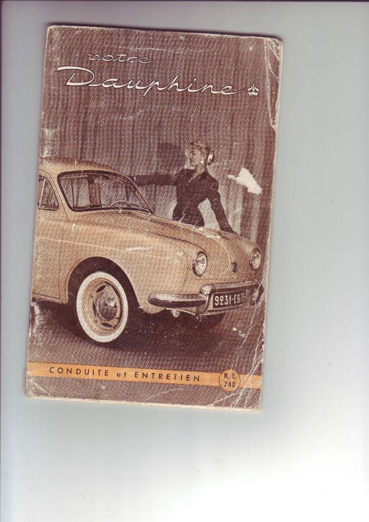 Manuel d’utilisation Renault Dauphine LesAnciennes.com