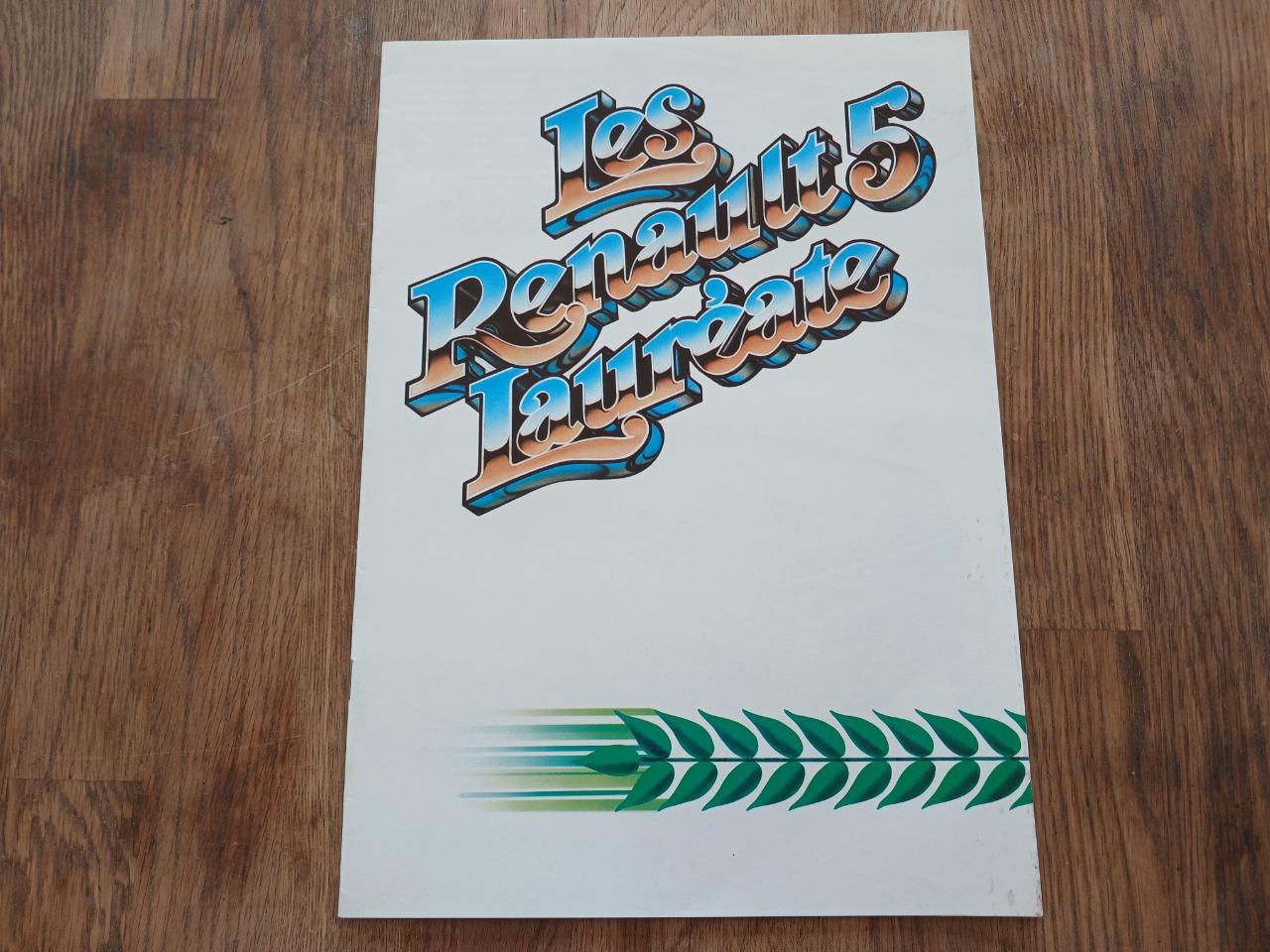 Catalogue RENAULT 5 (R5) lauréate LesAnciennes.com