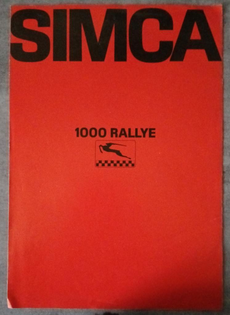 Prospectus Simca 1000 Rallye LesAnciennes.com