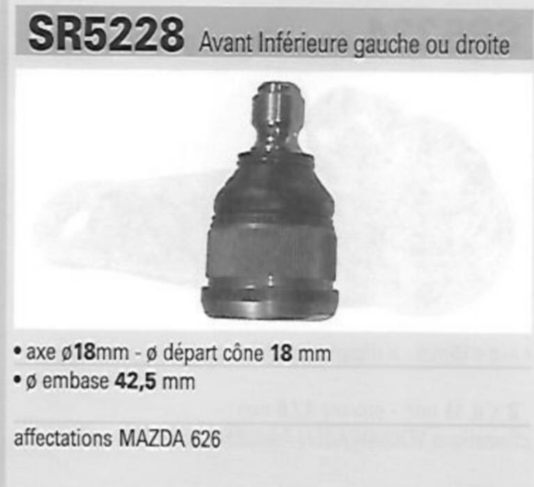 Rotules de suspension MAZDA 626 LesAnciennes.com