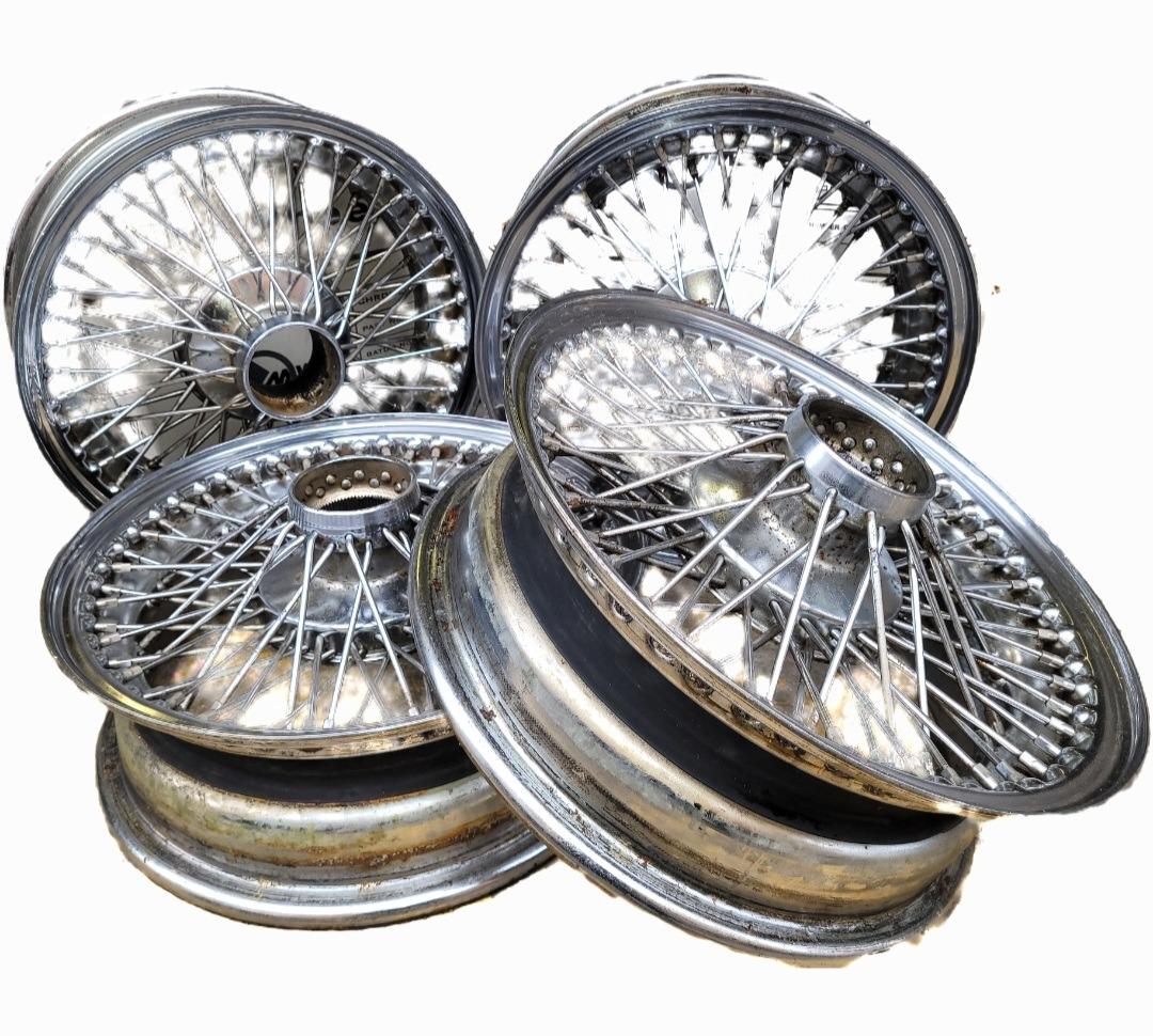 JANTES RAYONS CHROMÉ JAGUAR MK2 E TYPE LesAnciennes.com