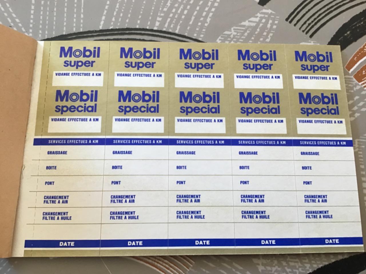 ANCIEN CARNET 50 ÉTIQUETTES DE VIDANGE MOBIL LesAnciennes.com