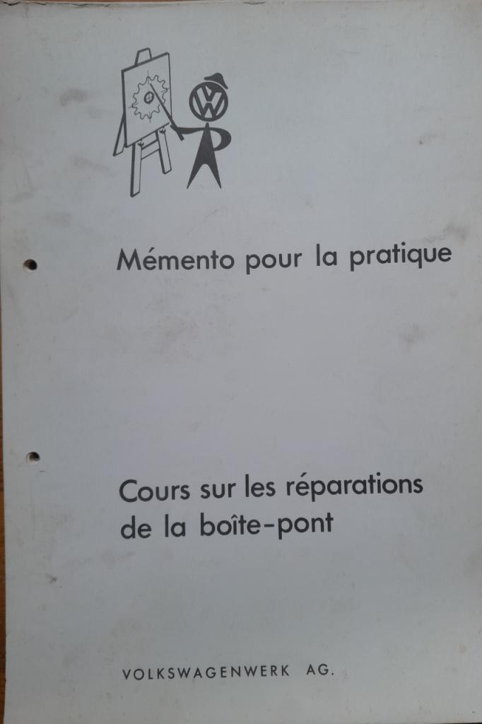 VW cox Manuel réparation de la BV-pont LesAnciennes.com