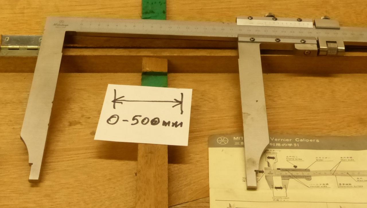 Pied à coulisse 500 mm becs longs MITUTOYO LesAnciennes.com