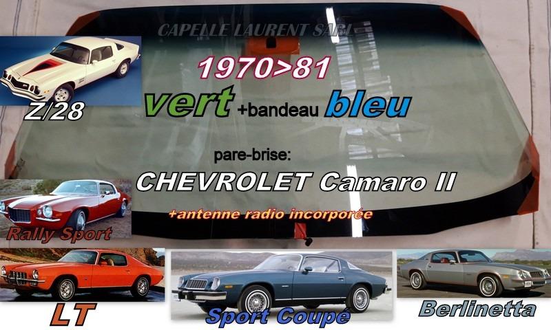 CHEVROLET CAMARO 2 1970/81 PARE BRISE NEUF LesAnciennes.com