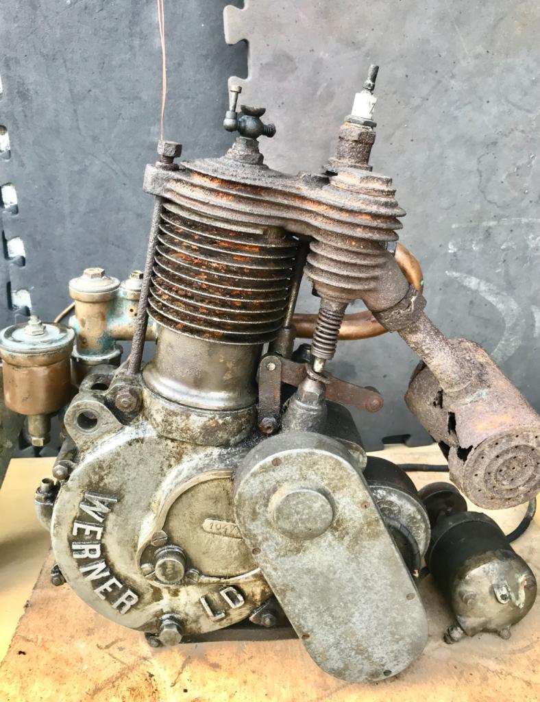 WERNER 1903 moteur équipé, réservoir, pédalier... LesAnciennes.com