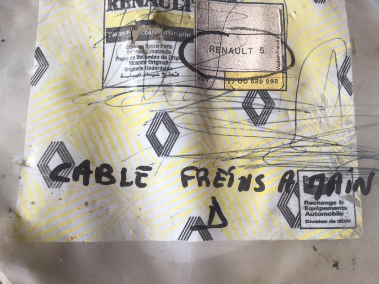 CÂBLE FREIN A MAIN NEUF RENAULT 5 (R5) LesAnciennes.com