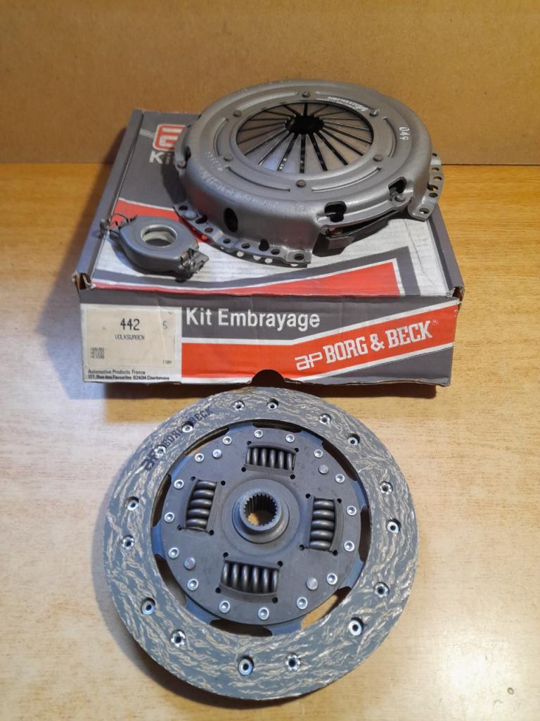 Kit embrayage vw golf II 1.0L 1.3L borg&beck 442 LesAnciennes.com