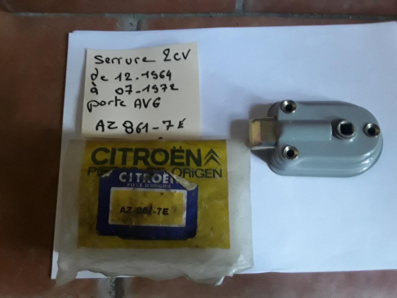 Serrure CITROEN 2CV LesAnciennes.com