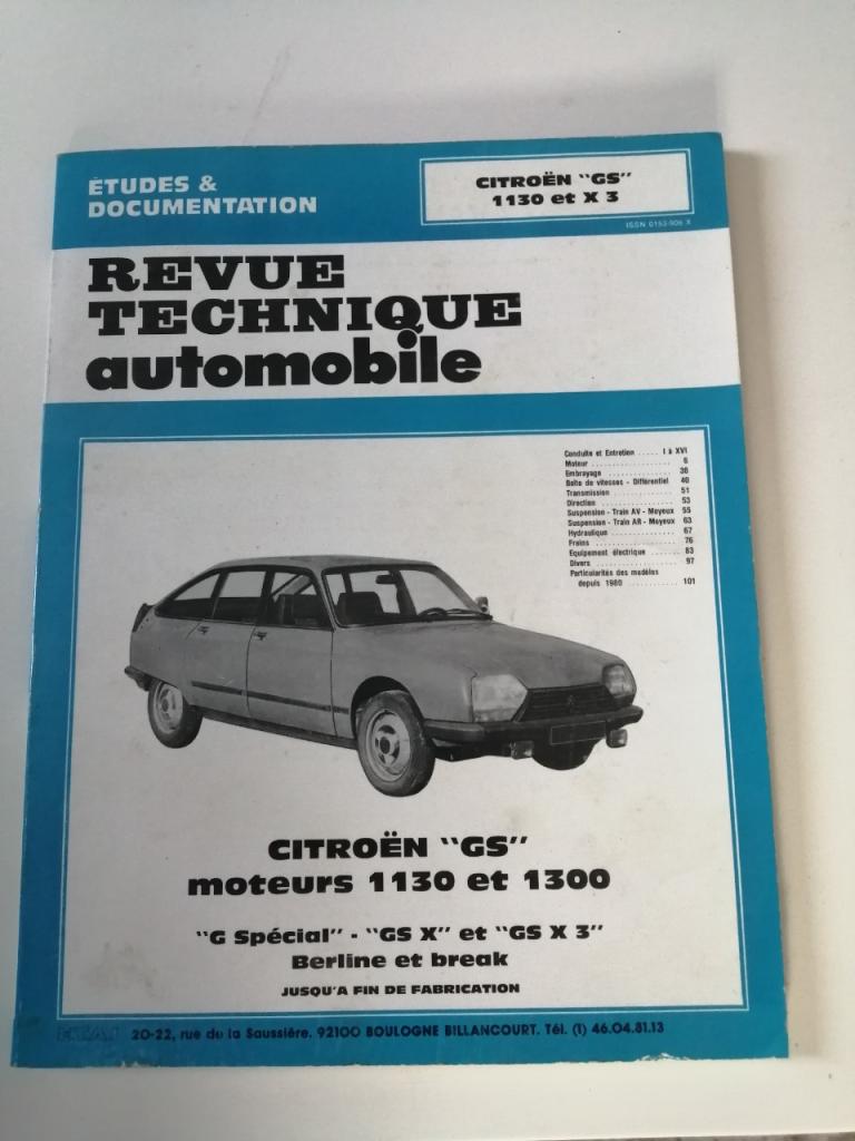 Citroën GS 1130 et X3 revue technique LesAnciennes.com