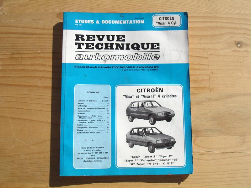 RTA revue technique Citroen Visa 4 cylindres LesAnciennes.com