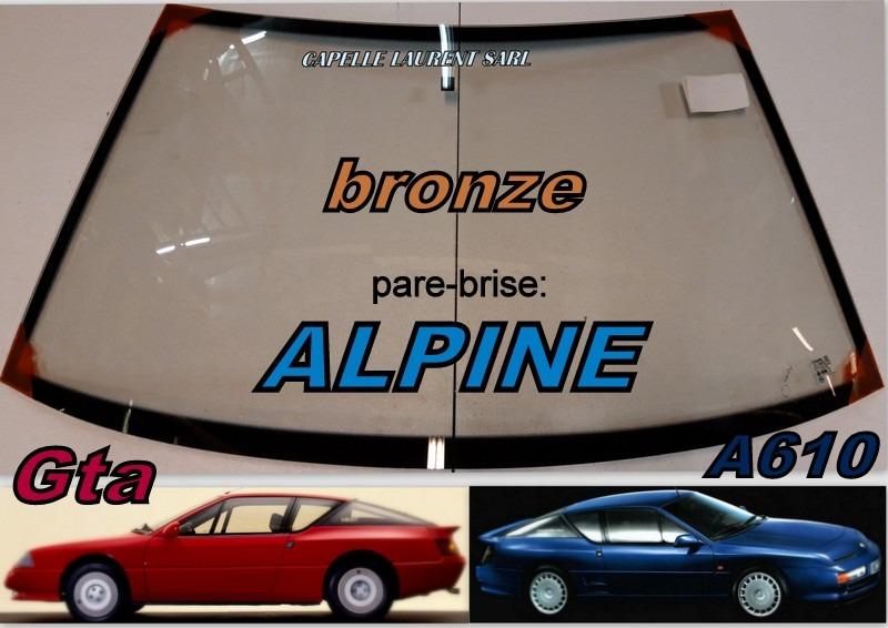 Pare-brise ALPINE RENAULT GTA A610 A310 LesAnciennes.com