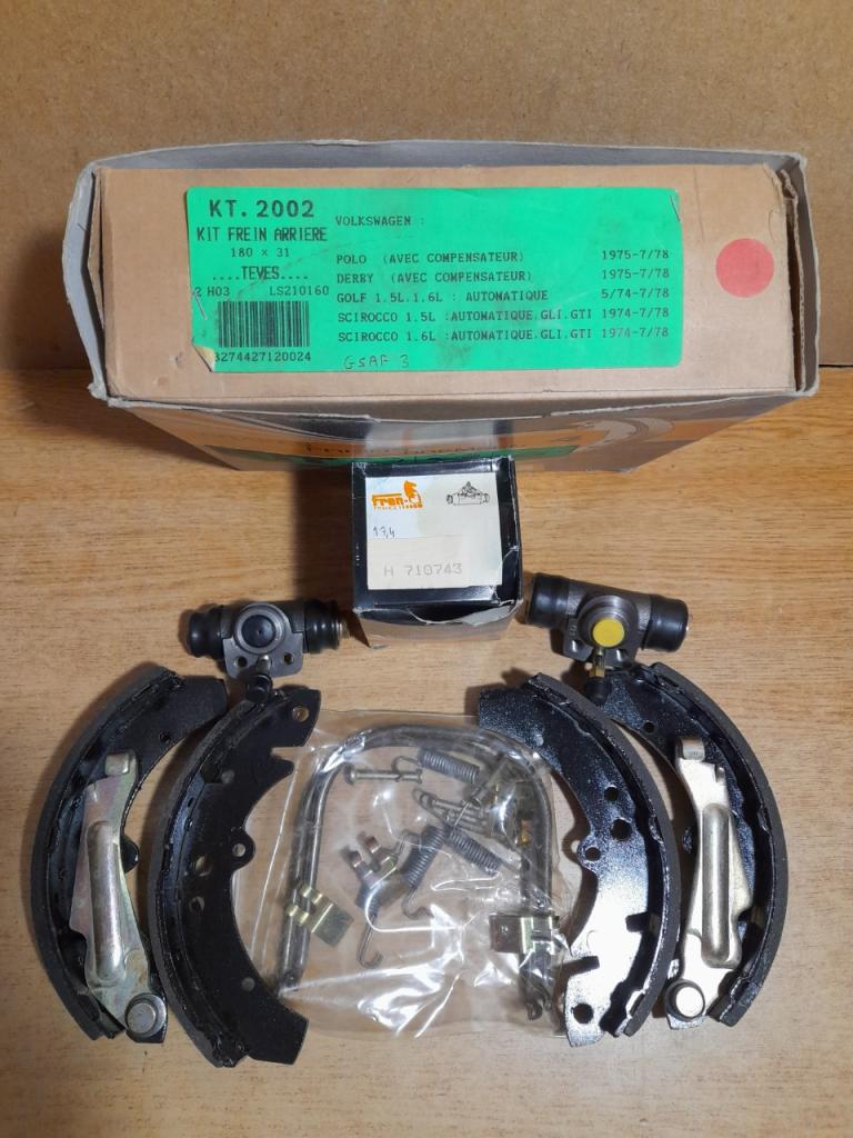 Kit frein arrière golf I 1.5L 1.6L polo KT.2002 LesAnciennes.com