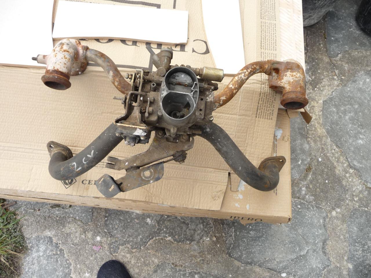 Pièces CITROEN 2CVcolec adm/ech+carbu double corp LesAnciennes.com