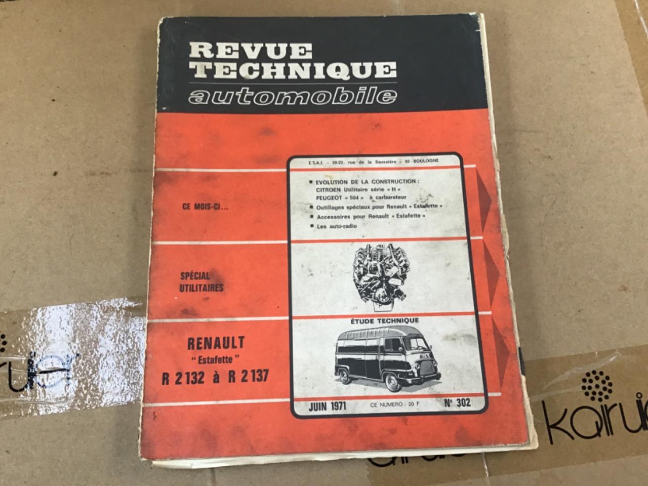 REVUE TECHNIQUE RENAULT ESTAFETTE LesAnciennes.com