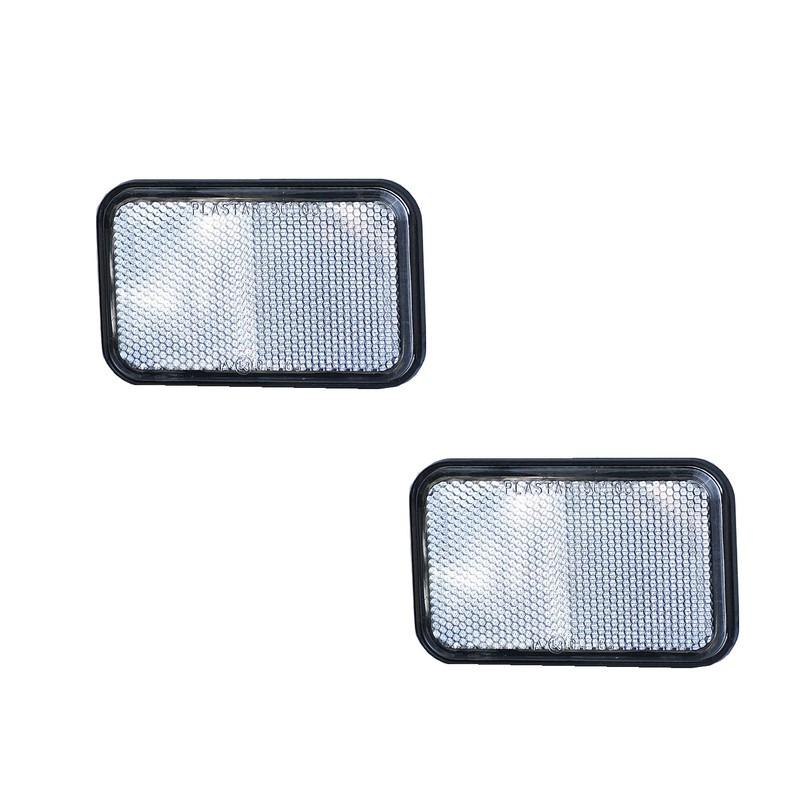 Jeu de 2 grands catadioptres cristal LesAnciennes.com