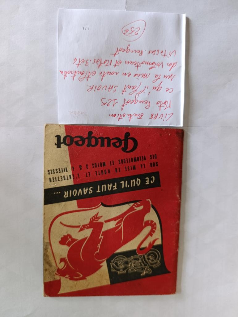 Livret entretien Peugeot 125 LesAnciennes.com