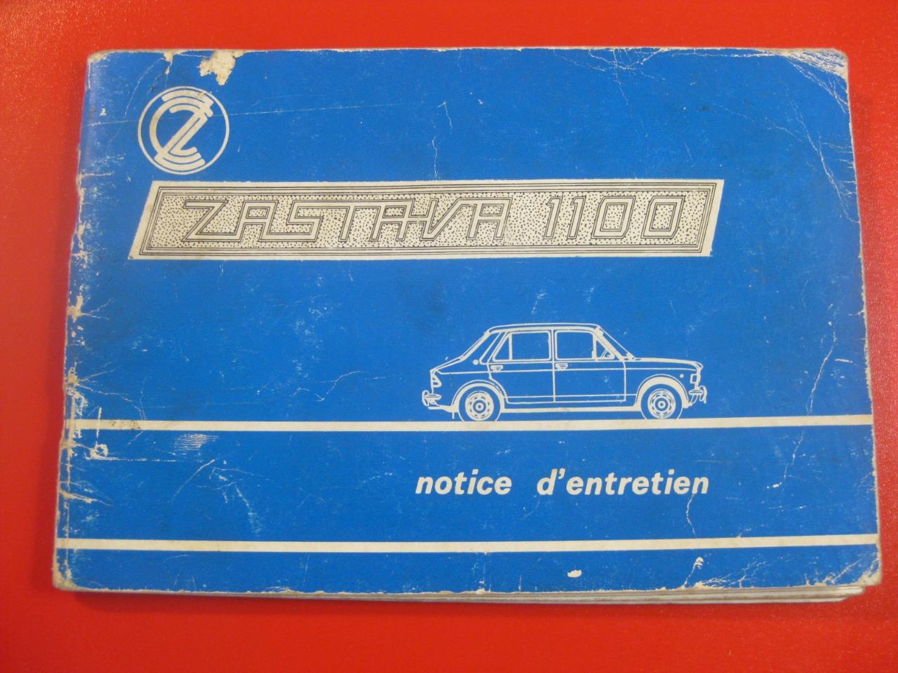 Zastava 1100, 1973, Notice d'entretien LesAnciennes.com