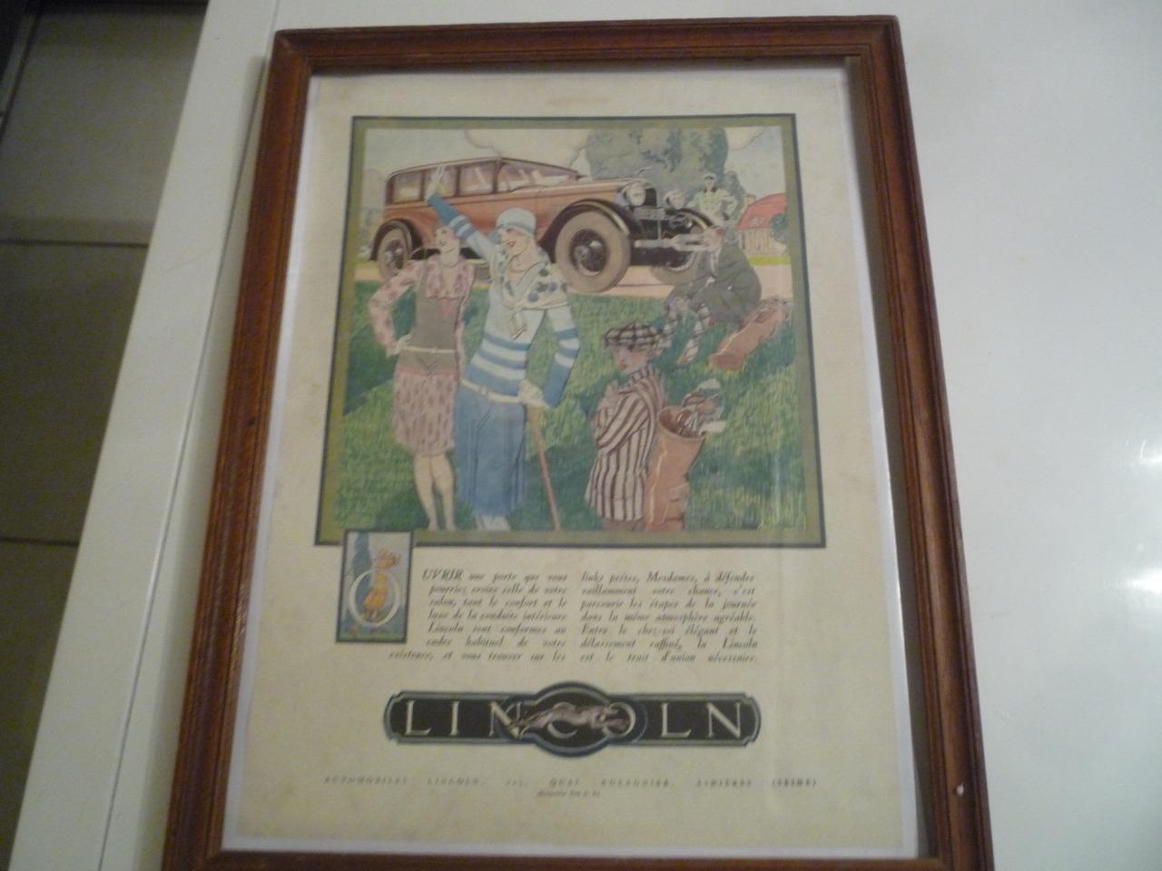 Affiche LINCOLN LesAnciennes.com