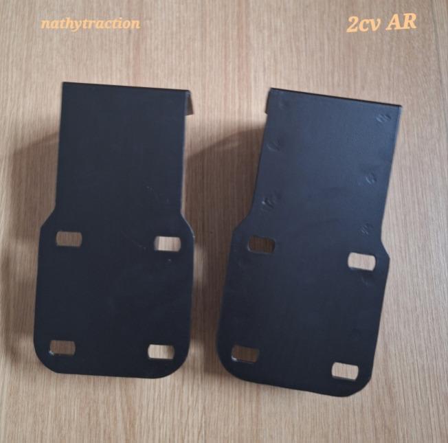 Paire support pare-choc arrière pour 2CV LesAnciennes.com