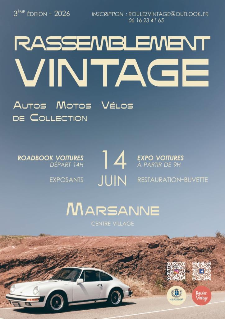 Rassemblement Vintage 3ème édition + Roadbook LesAnciennes.com