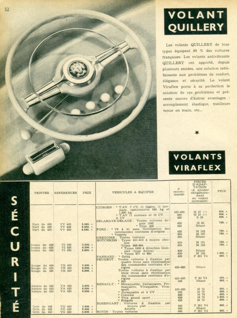 Volant CITROEN Traction 15/6 D LesAnciennes.com