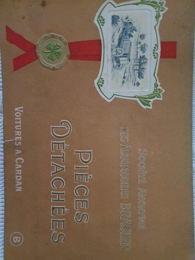 Rarissime catalogue pièces détachées Brasier LesAnciennes.com