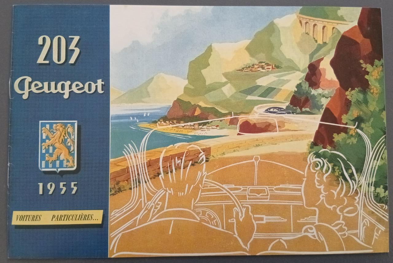 Reproduction prospectus Peugeot 203 1955 LesAnciennes.com