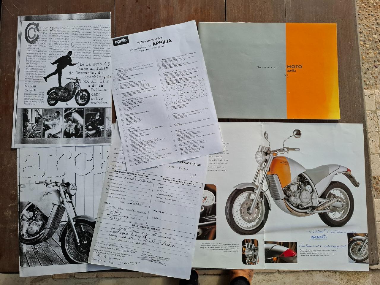 Apprilia 6.5 Stark documents rares LesAnciennes.com