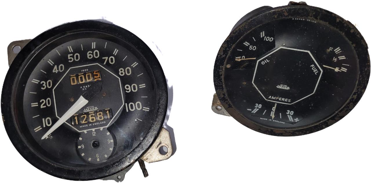 COMPTE VITESSE & INSTRUMENTS MG TF 1250 1500 YB LesAnciennes.com