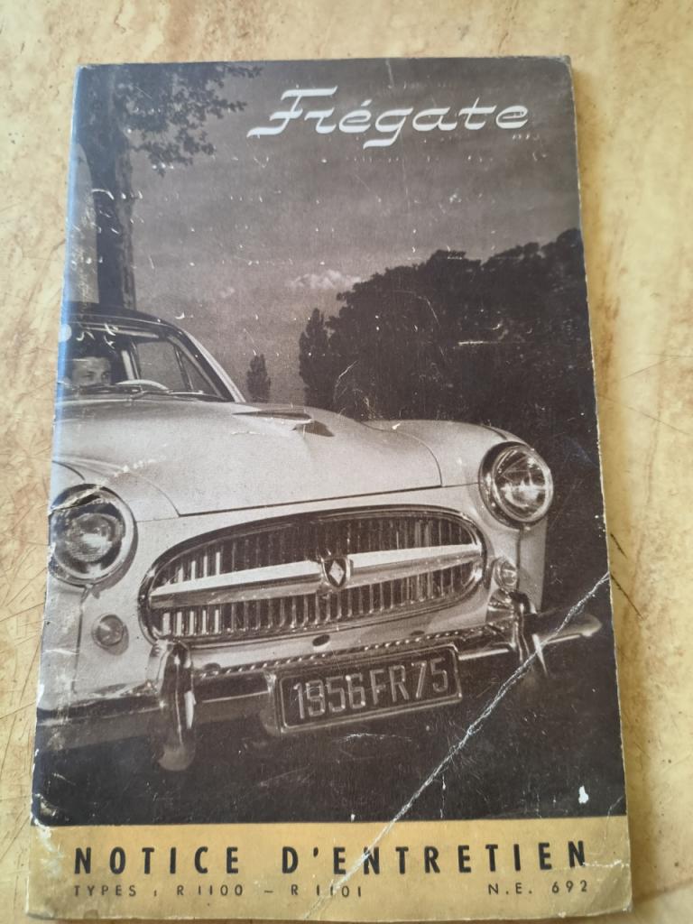 Renault Frégate Notice d’entretien d’origine LesAnciennes.com