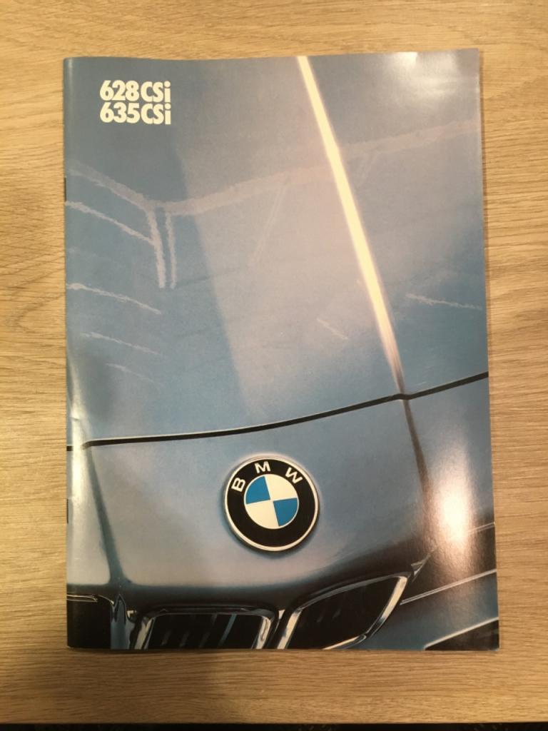 Catalogue publicitaire BMW Série 6 1986 LesAnciennes.com