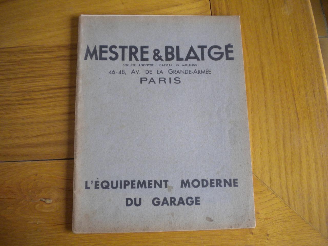 Mestre & Blatgé équippement garage automobile LesAnciennes.com