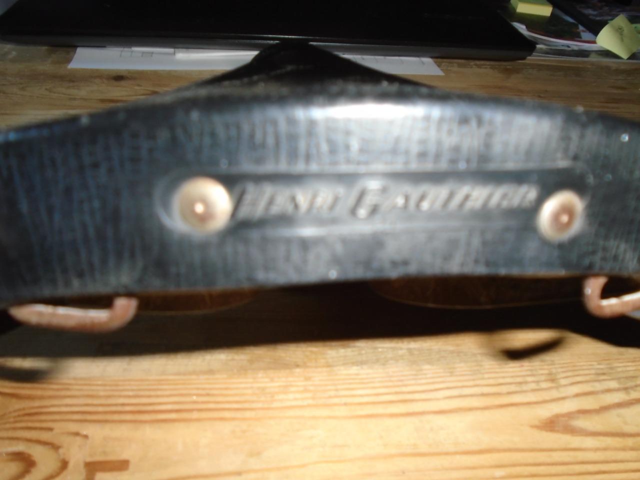 Selle Cuir Henri Gauthier N°2 Ancien Vélo & Old Bike Saddle