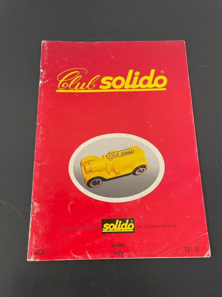 Catalogue Club Solido Vol 1 de juillet 1989 LesAnciennes.com