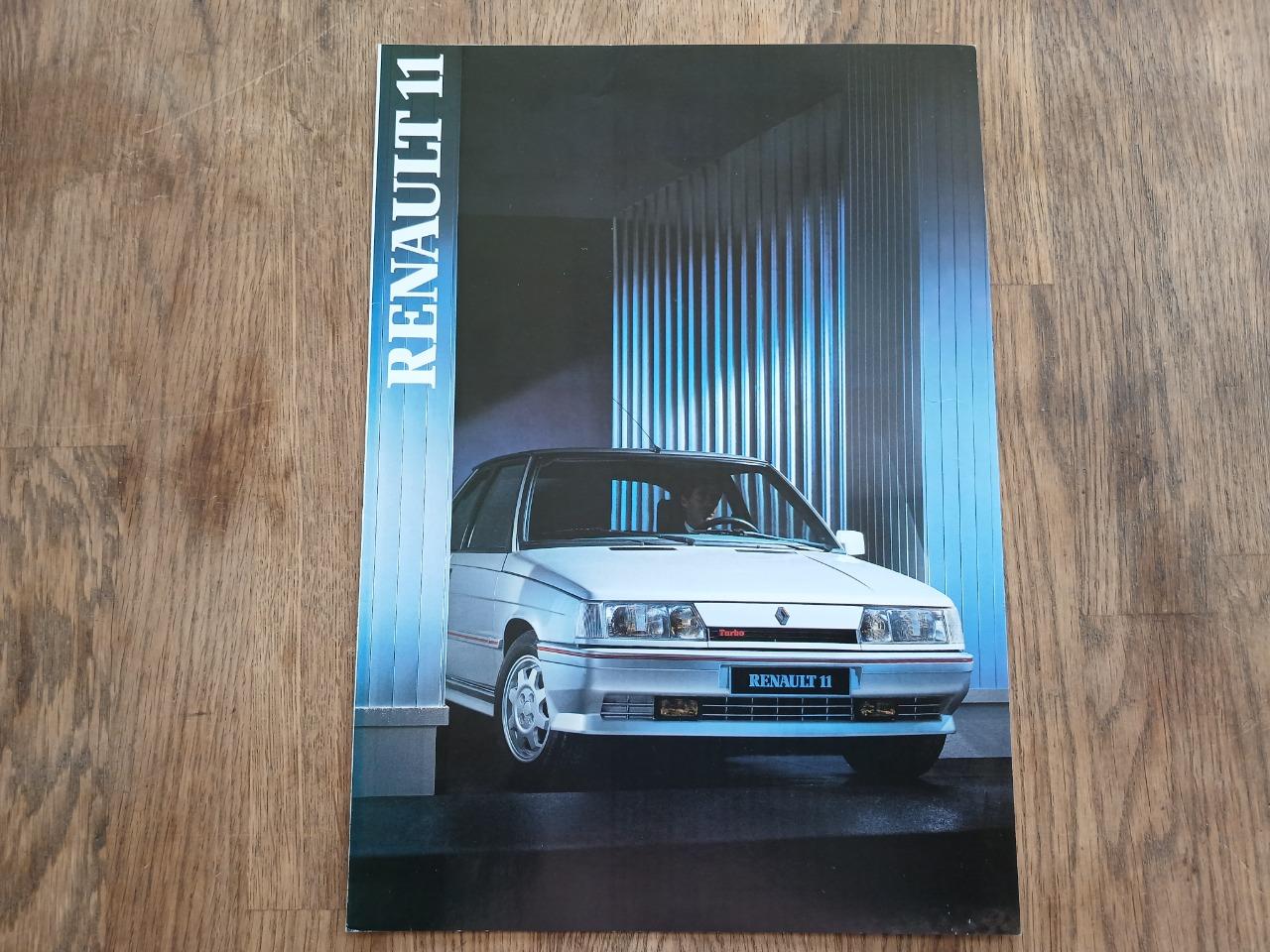 Catalogue 2 pages RENAULT 11 (R11) TURBO 1987 LesAnciennes.com