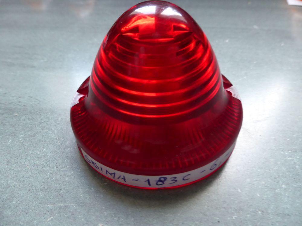 Cabochon feu arrière rouge SEIMA 183C LesAnciennes.com