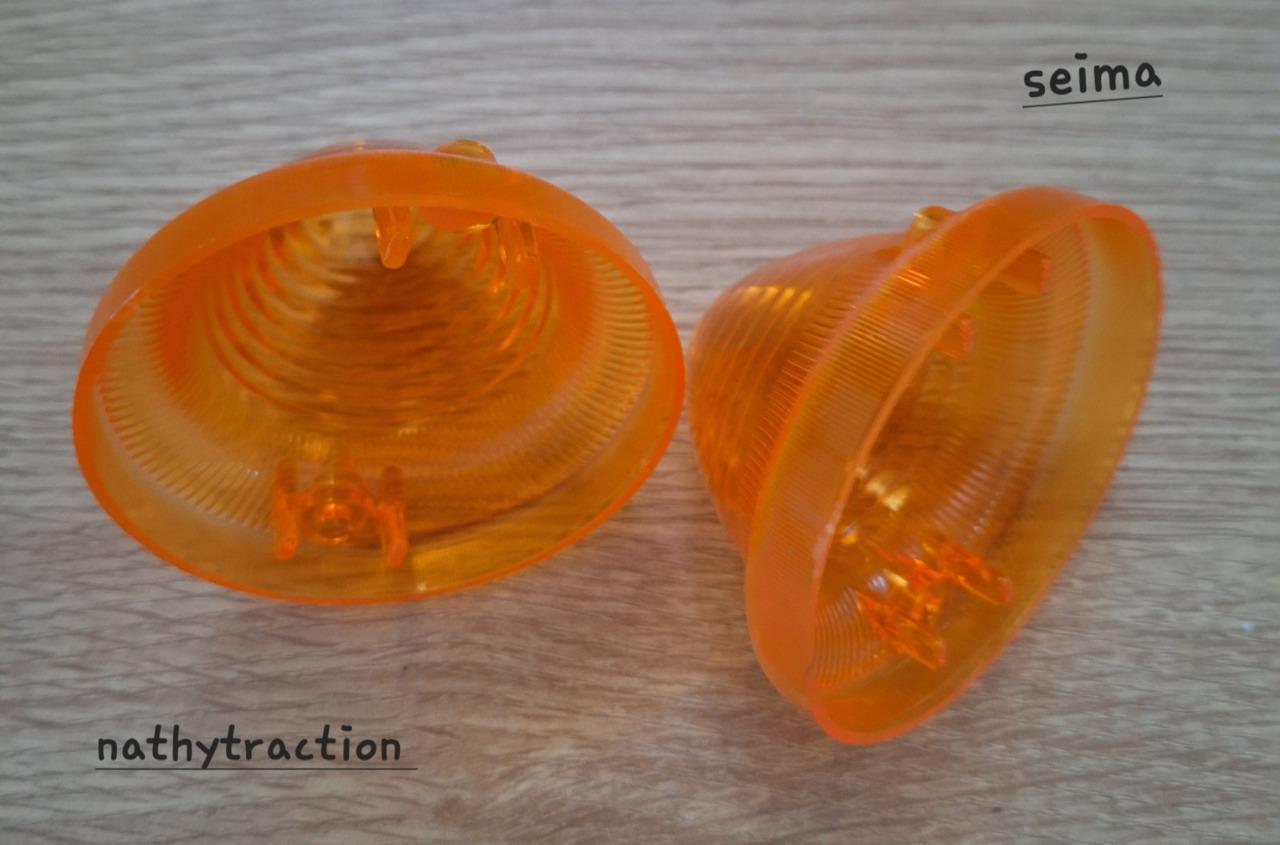 Paire de cabochon clignotant orange SEIMA pour 2CV LesAnciennes.com